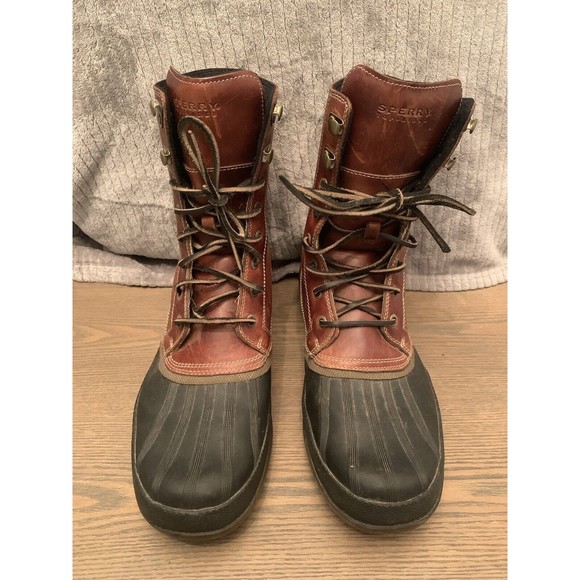 Sperry Top Sider Men’s 11 Brown Leather Waterproof Duck Boot main image 9